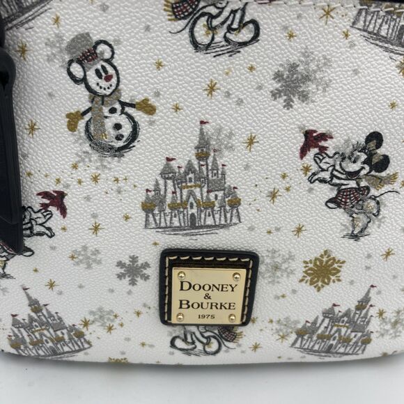 Dooney & Bourke Disney Mickey Holiday 2020 Mini Backpack Winter Wonderland NWT - Picture 3 of 16